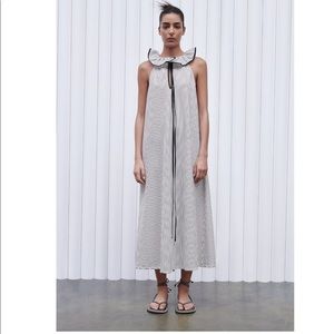 Zara Halter Neck Striped Dress